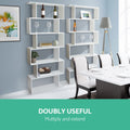 Artiss 6 Tier Bookshelf White Storage Shelves Display