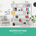 Artiss 6 Tier Bookshelf White Storage Shelves Display