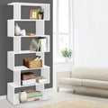 Artiss 6 Tier Bookshelf White Storage Shelves Display