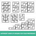 Artiss L Shape Bookshelf DIY Black Corner Storage