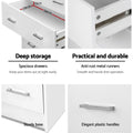 Artiss 4 Drawer Chest White Andes Bedroom Storage Dresser