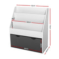 Keezi 3 Tier Kids Bookshelf Magazine Rack Children Storage Organiser