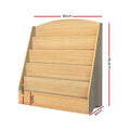 Keezi 5 Tier Kids Bookshelf Magazine Organiser Display Rack
