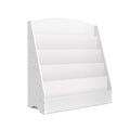 Keezi 5 Tier Kids Bookshelf Magazine Organiser White Display Rack
