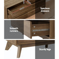 Artiss XAVI 6 Drawer Chest Walnut