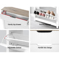 Artiss Shoe Rack Cabinet 16 Pairs White Organised Storage
