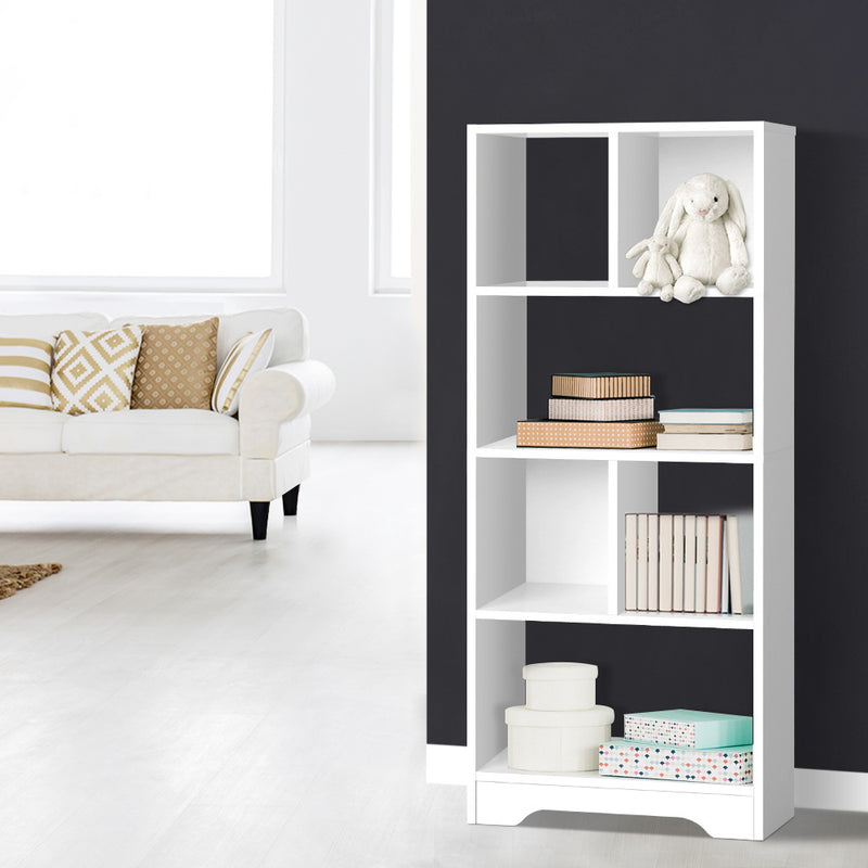 Artiss 6 Tier Bookshelf White Bookcase Storage Shelves