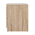 Artiss Bedside Table 2 Drawers Oak