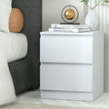 Artiss Bedside Table 2 Drawers White