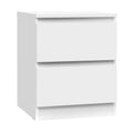 Artiss Bedside Table 2 Drawers White