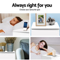 Artiss 2x Bedside Table 2 Drawers White