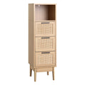Artiss 3 Drawer Chest with Shelf Oak