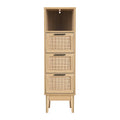 Artiss 3 Drawer Chest with Shelf Oak