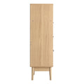 Artiss 3 Drawer Chest with Shelf Oak