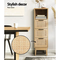 Artiss 3 Drawer Chest with Shelf Oak