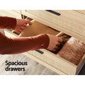 Artiss 6 Drawer Chest Oak Wood Storage Cabinet