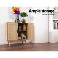 Artiss Rattan Buffet Sideboard 2 Door Oak