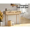 Artiss Console Table Rattan 2 Drawers