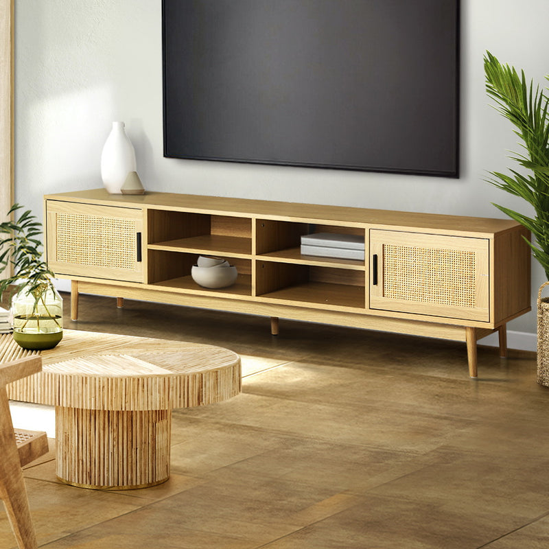 Artiss TV Cabinet 180cm Rattan Entertainment Unit Cole