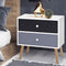 Artiss Bedside Table 2 Drawers White