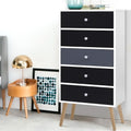 Artiss 5 Chest of Drawers White Bedroom Storage BONDS