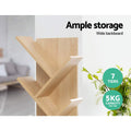 Artiss Tree Bookshelf 7 Tier ECHO Oak Wooden Display Unit