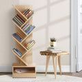 Artiss Tree Bookshelf 7 Tier ECHO Oak Wooden Display Unit