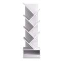 Artiss Tree Bookshelf 7 Tier White Wooden Storage Shelf