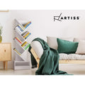 Artiss Tree Bookshelf 7 Tier White Wooden Storage Shelf