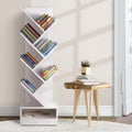 Artiss Tree Bookshelf 7 Tier White Wooden Storage Shelf