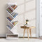 Artiss Tree Bookshelf 7 Tier White Wooden Storage Shelf