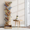 Artiss 9 Tier Tree Bookshelf Oak Storage Rack Display