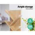Artiss 9 Tier Tree Bookshelf Oak Storage Rack Display
