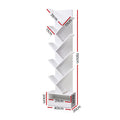 Artiss 9 Tier Tree Bookshelf White Storage Organiser