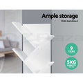 Artiss 9 Tier Tree Bookshelf White Storage Organiser
