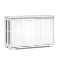 Artiss Buffet Sideboard Sliding Doors White SERA