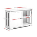 Artiss Buffet Sideboard Sliding Doors White SERA