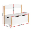 Keezi Kids Toy Box Storage Chest Bench Organiser