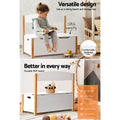 Keezi Kids Toy Box Storage Chest Bench Organiser