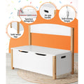 Keezi Kids Toy Box Storage Chest Bench Organiser