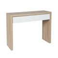 Artiss Console Table Storage Drawer White Pine