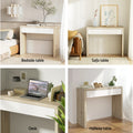 Artiss Console Table Storage Drawer White Pine