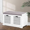 Artiss Shoe Rack Cabinet Bench White 5 Tier Storage Organiser