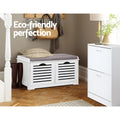 Artiss Shoe Rack Cabinet Bench White 5 Tier Storage Organiser