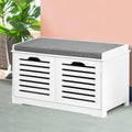 Artiss Shoe Rack Cabinet Bench White 5 Tier Storage Organiser