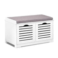 Artiss Shoe Rack Cabinet Bench White 5 Tier Storage Organiser