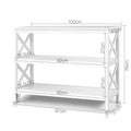 Artiss Console Table 3 Tier White Polly Storage