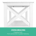 Artiss Console Table 3 Tier White Polly Storage