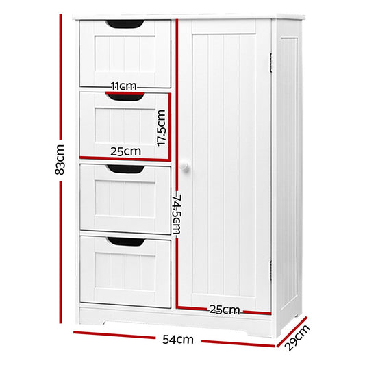 Artiss Bathroom Storage Cabinet Chest of Drawers Laundry Toilet Cupboard Kitchen