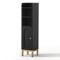 Artiss Bathroom Storage Cabinet Corner Toilet Organizer Black